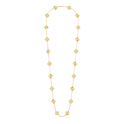 [VCA]CLOVER 20 MOTIFS LASER DIAMOND NECKLACE