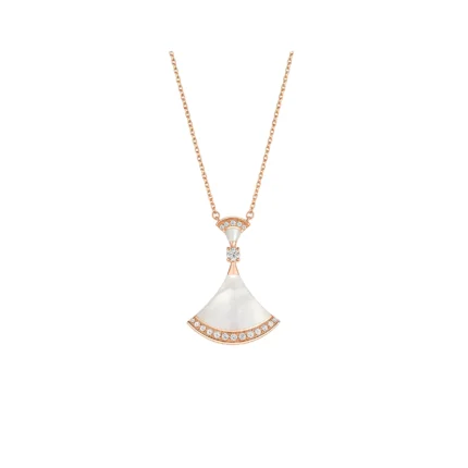 [BV]DREAM NECKLACE MOP PINK GOLD DIAMOND