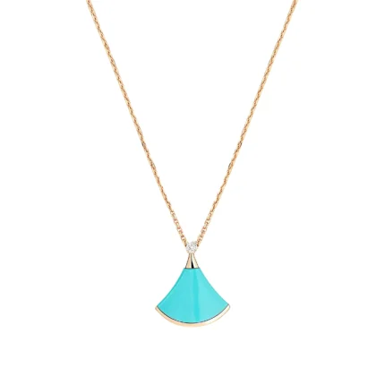 [BV]DREAM NECKLACE TURQUOISE PINK GOLD