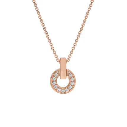 [BV]GARI NECKLACE PINK GOLD DIAMOND