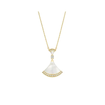 [BV]DREAM NECKLACE MOP GOLD DIAMOND