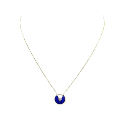 [CA]AMULETTE ROSE GOLD AGATE NECKLACE