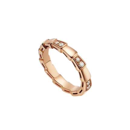 [BV]SERPENTI RING PINK GOLD  3MM