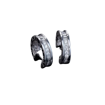 [BV]ZERO 1 MINI SILVER DIAMOND EARRINGS