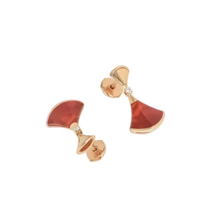 [BV]DREAM Carnelian PINK GOLD EARRINGS