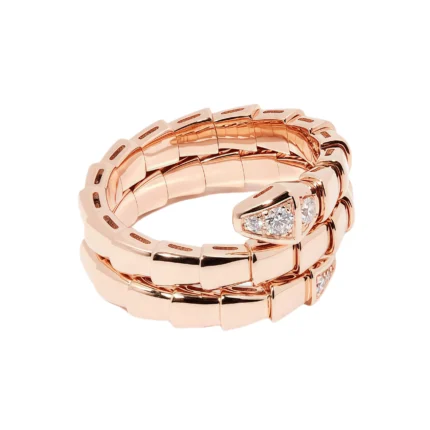 [BV]SERPENTS DOUBLE ROW DIAMOND RING